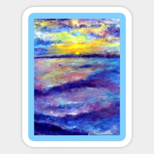 Edisto, South Carolina Ocean Sunrise Sticker